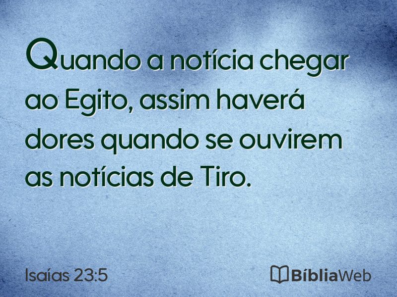 Isaías 23:5 em imagem para compartilhar