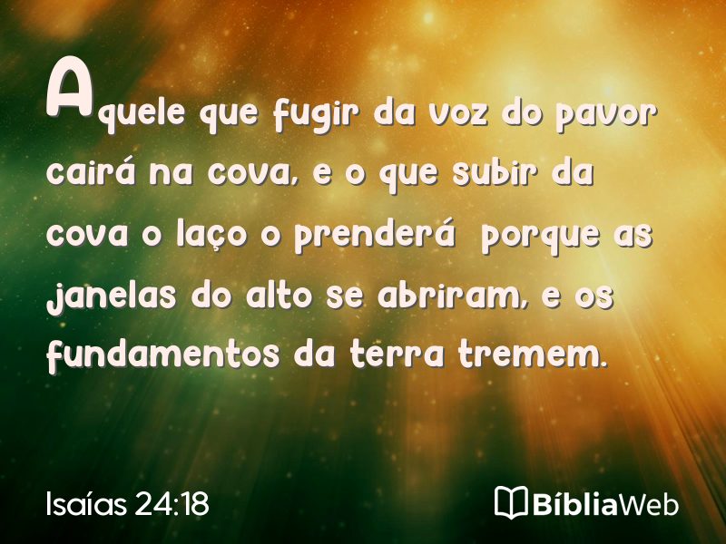 Isaías 24:18 em imagem para compartilhar