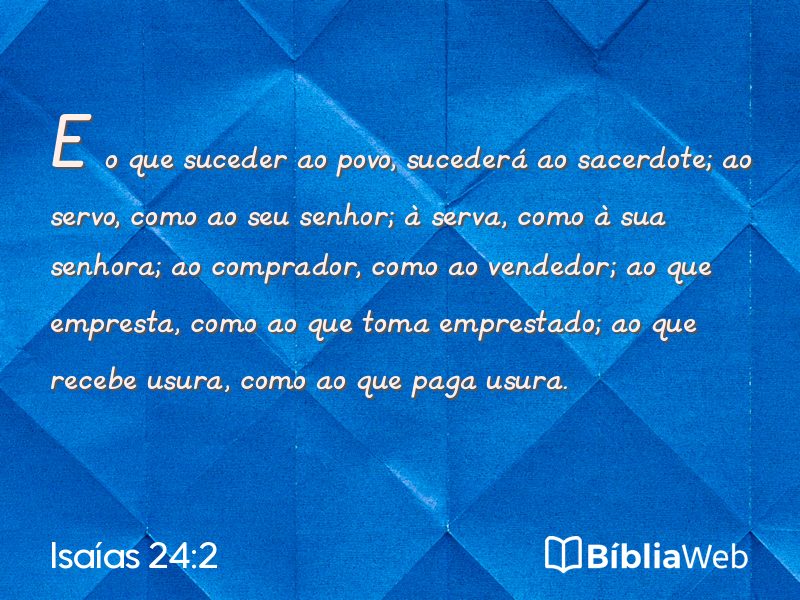 Isaías 24:2 em imagem para compartilhar