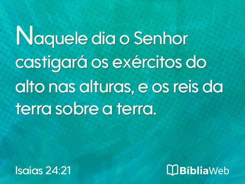 Isaías 24:21 em imagem para compartilhar
