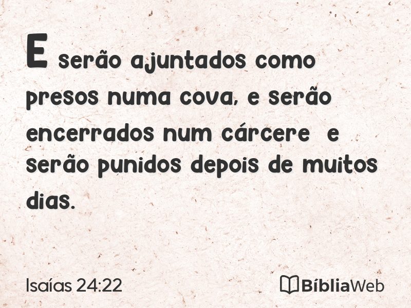 Isaías 24:22 em imagem para compartilhar