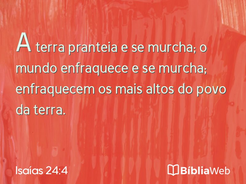 Isaías 24:4 em imagem para compartilhar