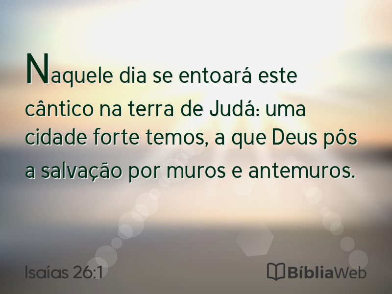 Isaías 26:1 em imagem para compartilhar