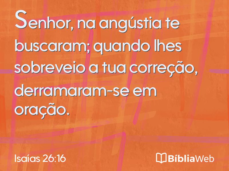 Isaías 26:16 em imagem para compartilhar