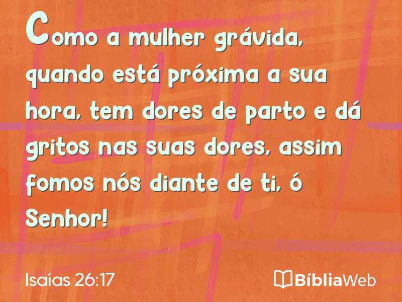 Isaías 26:17 em imagem para compartilhar