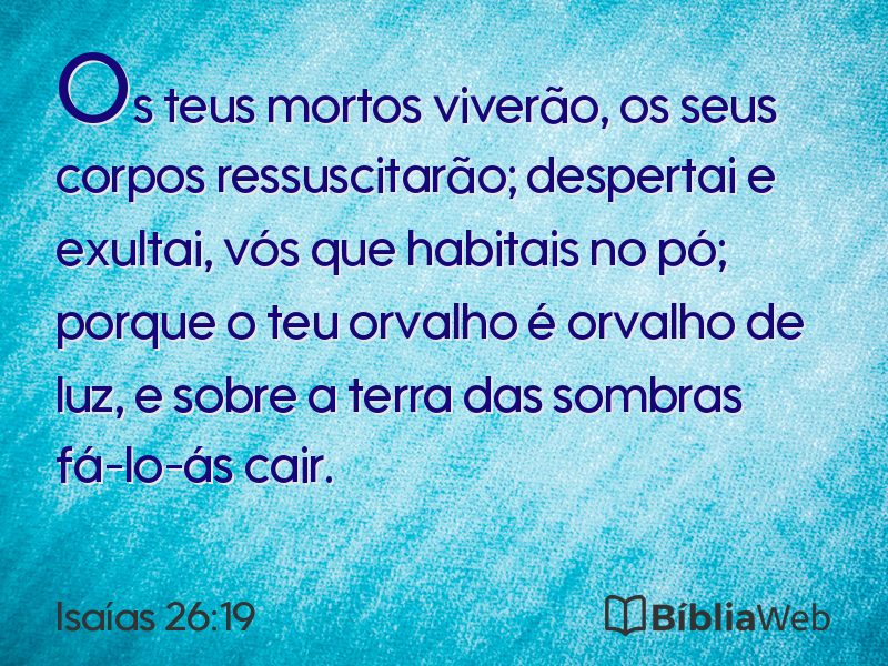 Isaías 26:19 em imagem para compartilhar