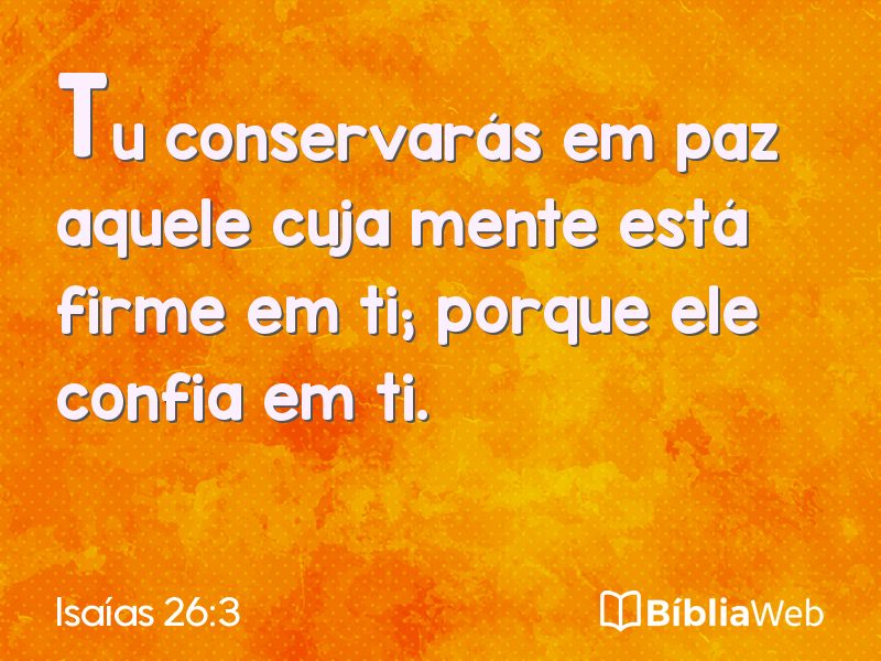 Isaías 26:3 em imagem para compartilhar