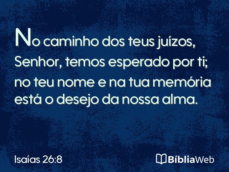 Isaías 26:8 em imagem para compartilhar