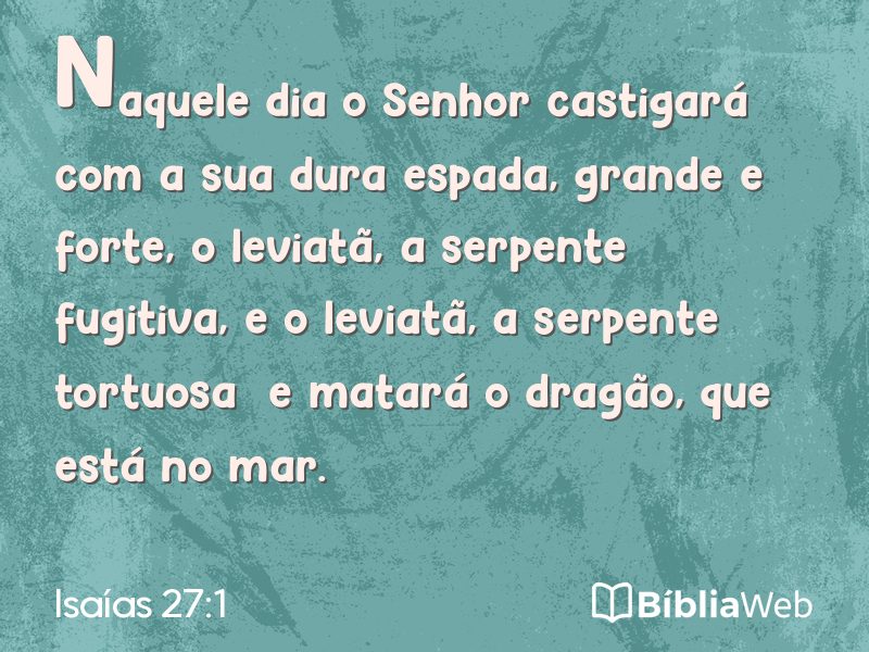 Isaías 27:1 em imagem para compartilhar