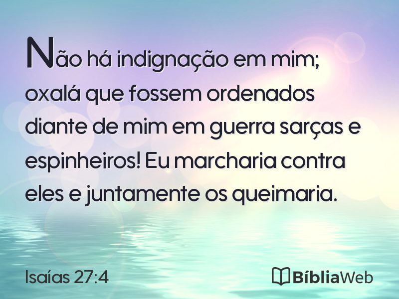 Isaías 27:4 em imagem para compartilhar