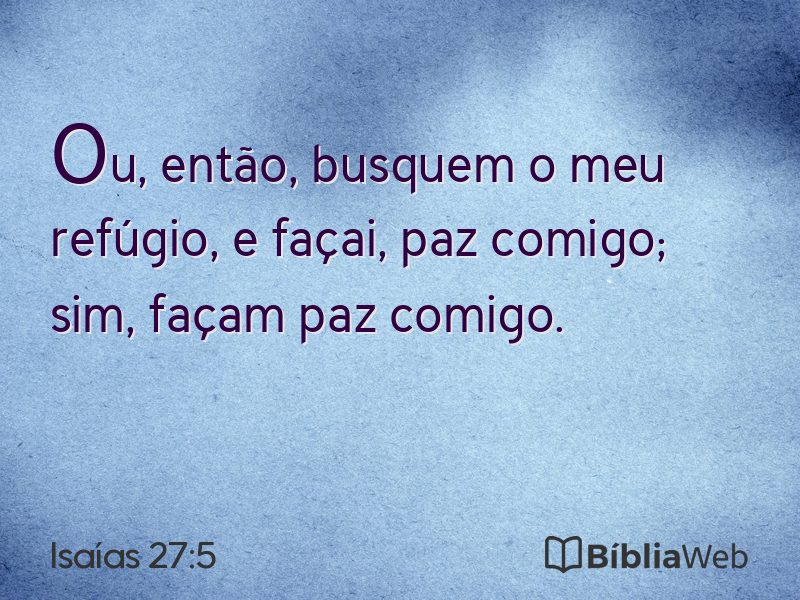 Isaías 27:5 em imagem para compartilhar
