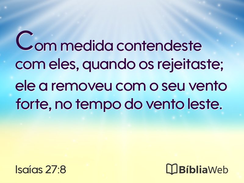 Isaías 27:8 em imagem para compartilhar
