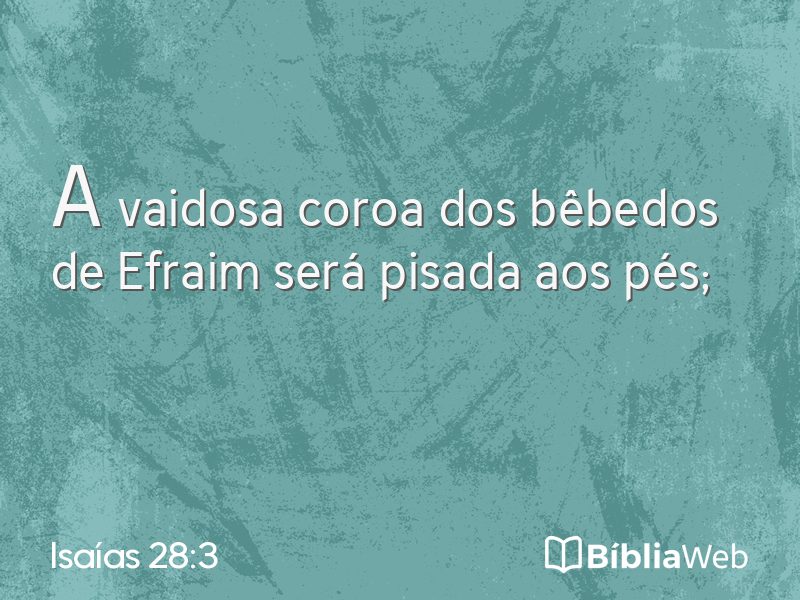 Isaías 28:3 em imagem para compartilhar