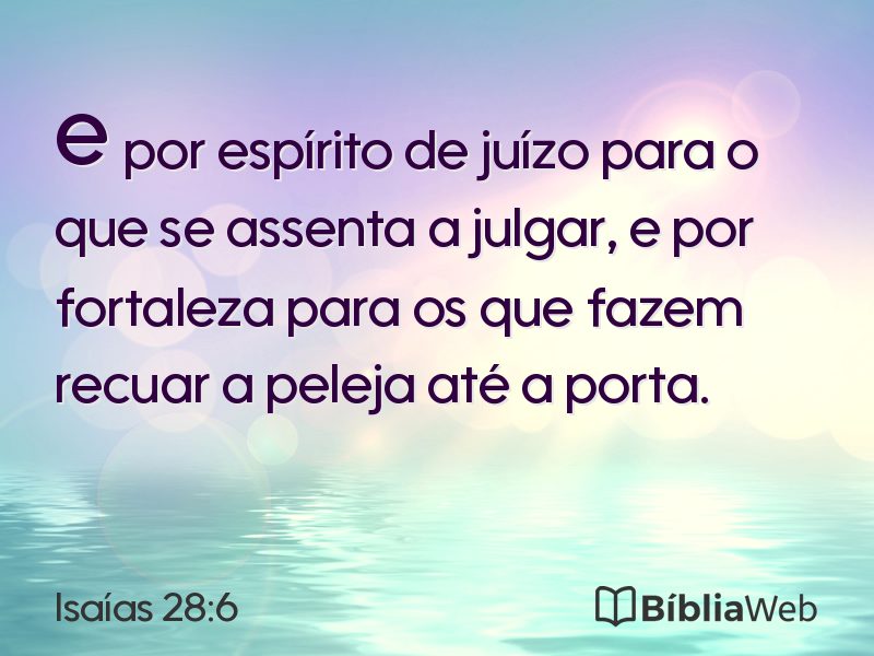 Isaías 28:6 em imagem para compartilhar