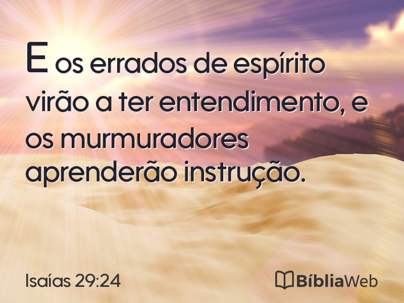 Isaías 29:24 em imagem para compartilhar