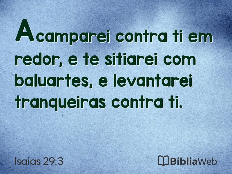 Isaías 29:3 em imagem para compartilhar