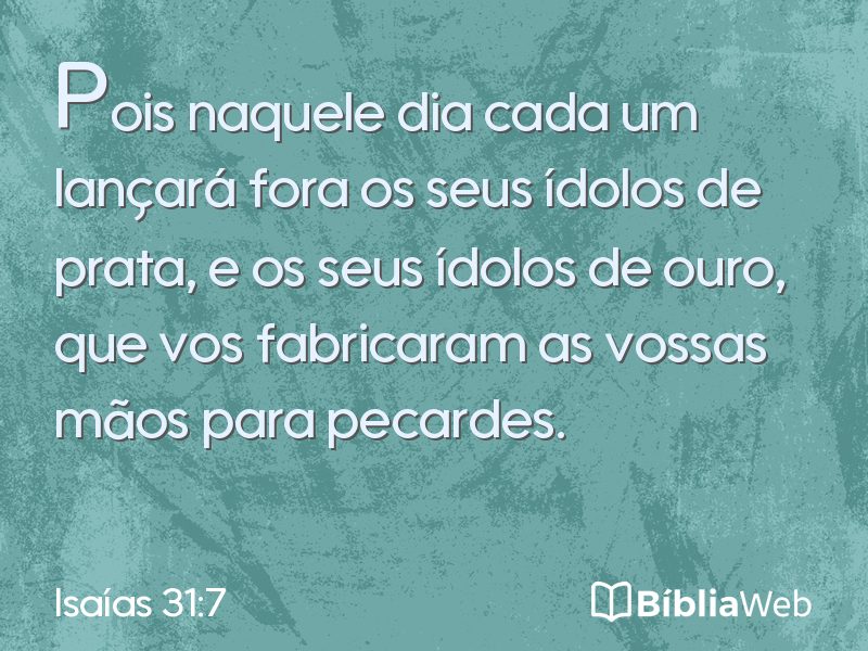 Isaías 31:7 em imagem para compartilhar