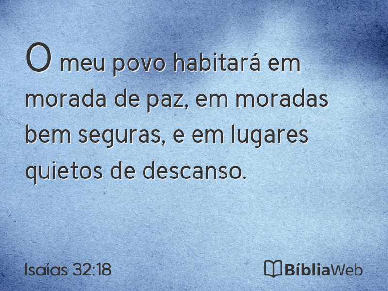 Isaías 32:18 em imagem para compartilhar