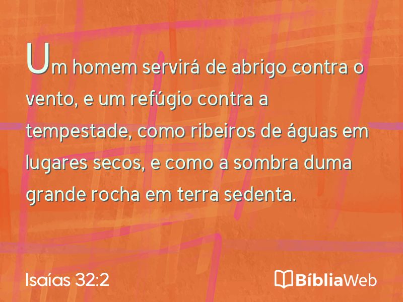 Isaías 32:2 em imagem para compartilhar