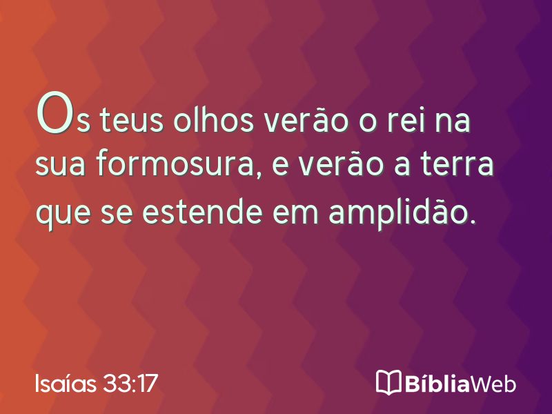 Isaías 33:17 em imagem para compartilhar