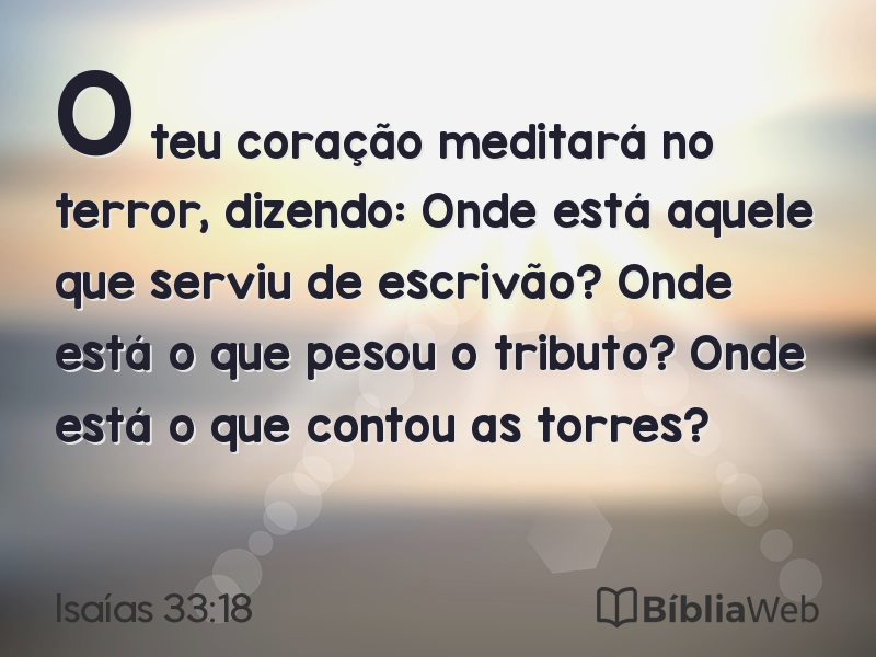 Isaías 33:18 em imagem para compartilhar