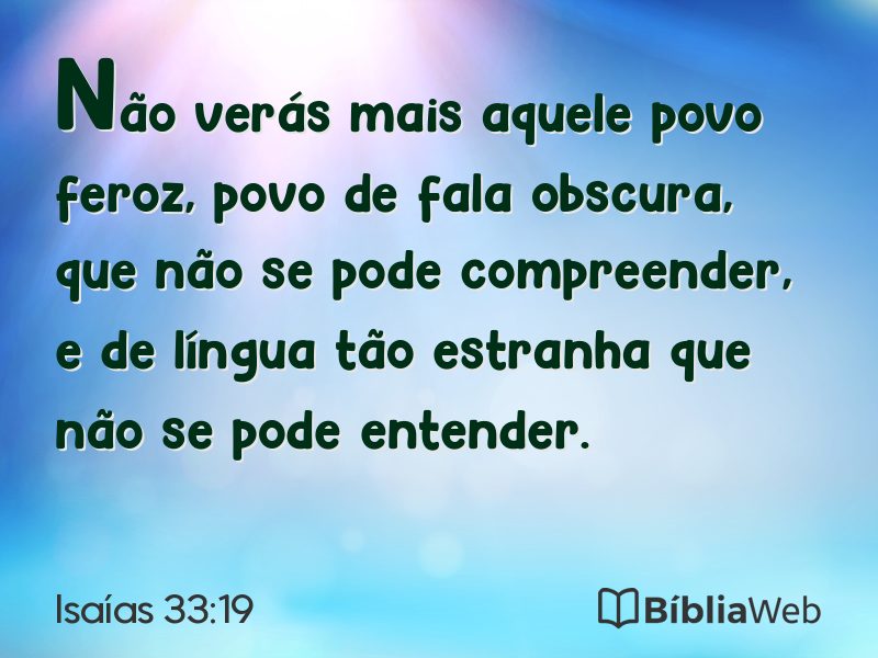 Isaías 33:19 em imagem para compartilhar