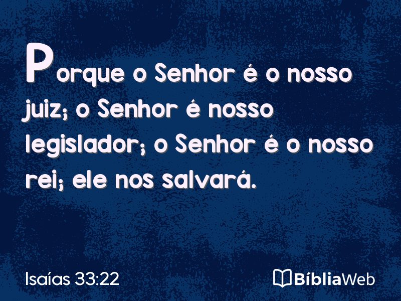Isaías 33:22 em imagem para compartilhar