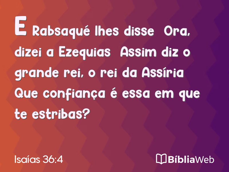 Isaías 36:4 em imagem para compartilhar