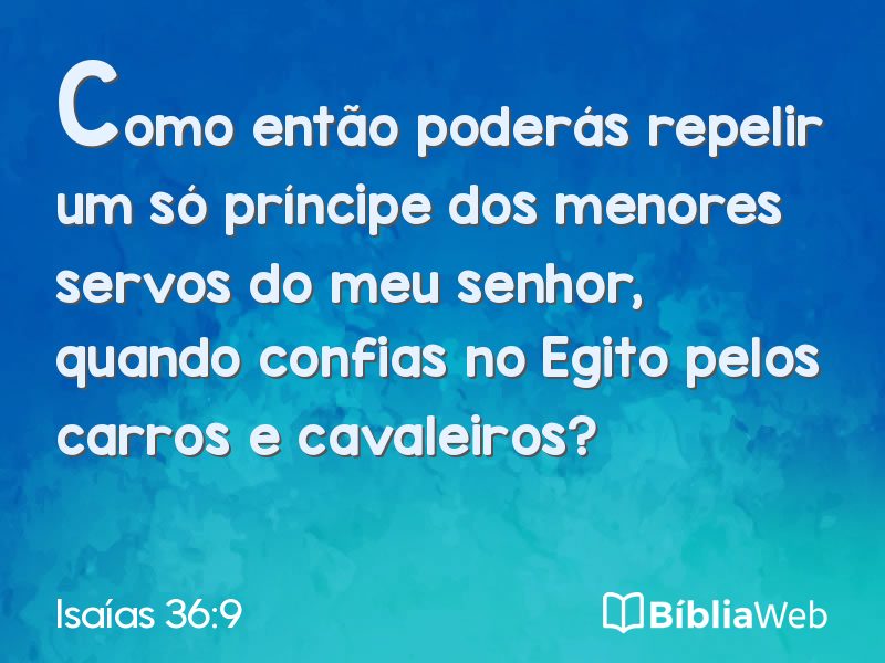 Isaías 36:9 em imagem para compartilhar