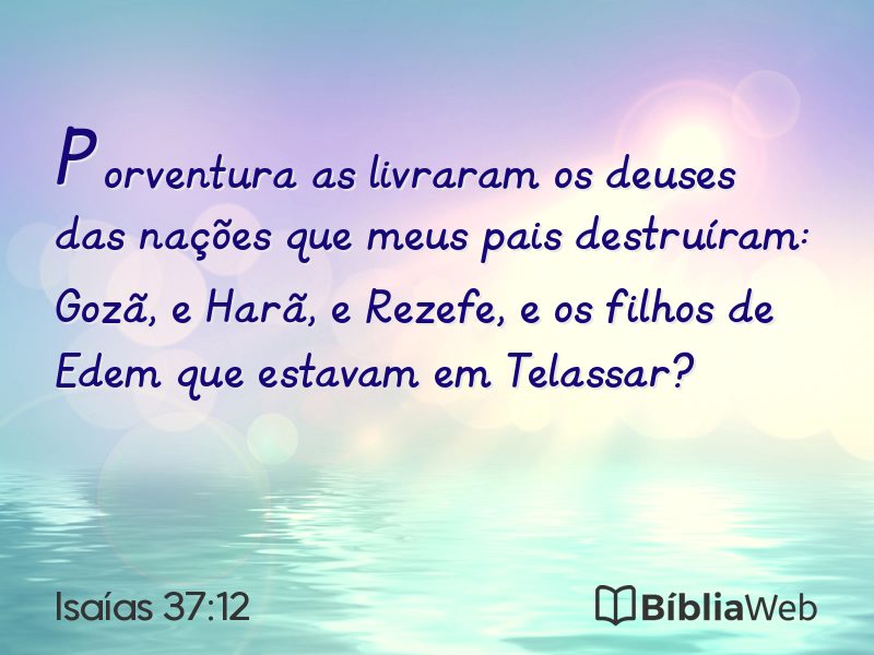 Isaías 37:12 em imagem para compartilhar