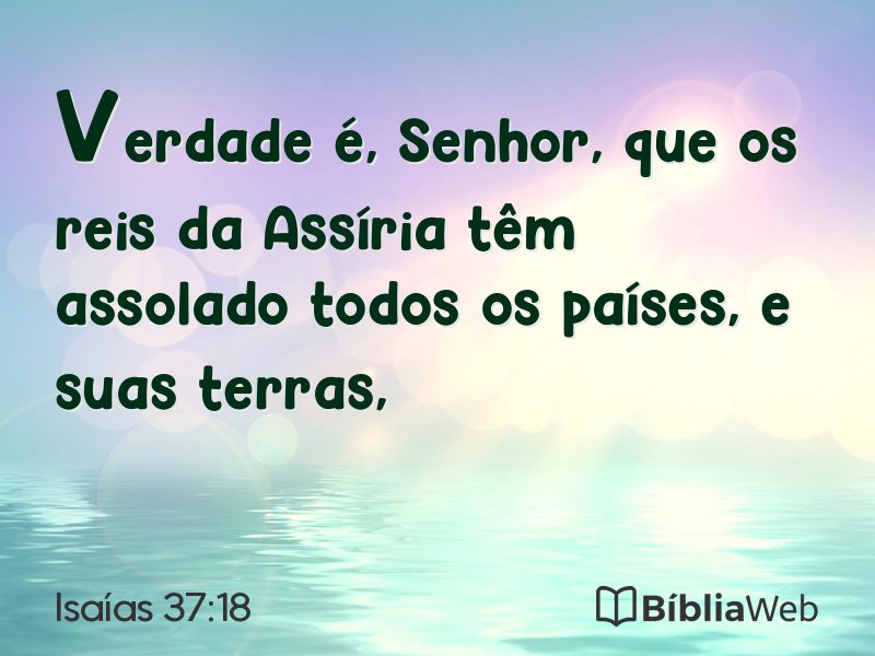 Isaías 37:18 em imagem para compartilhar