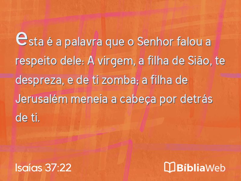 Isaías 37:22 em imagem para compartilhar