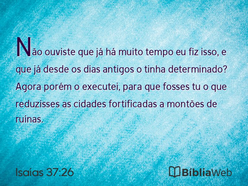 Isaías 37:26 em imagem para compartilhar
