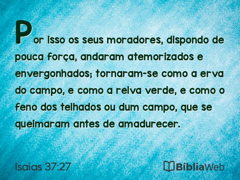 Isaías 37:27 em imagem para compartilhar