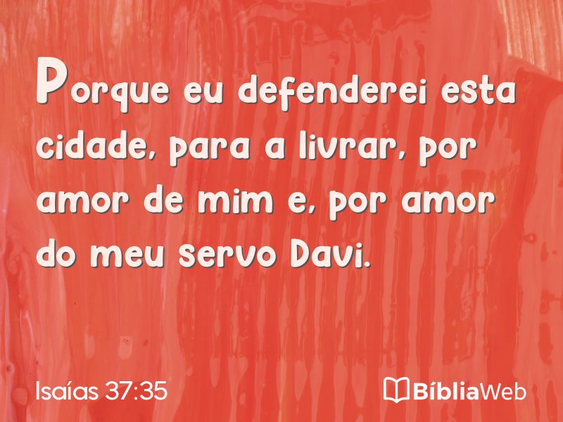 Isaías 37:35 em imagem para compartilhar