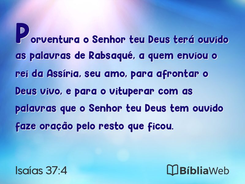 Isaías 37:4 em imagem para compartilhar
