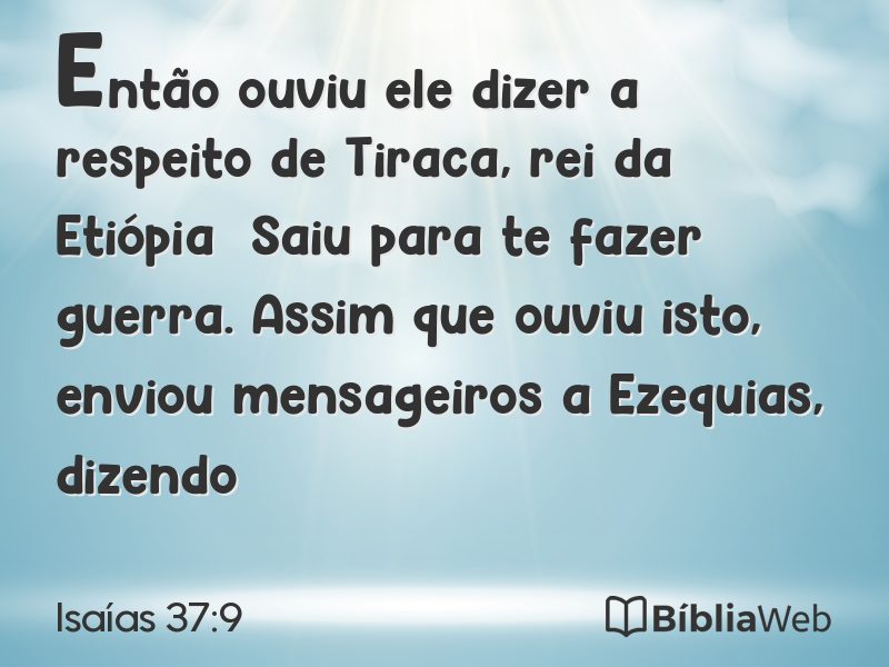 Isaías 37:9 em imagem para compartilhar