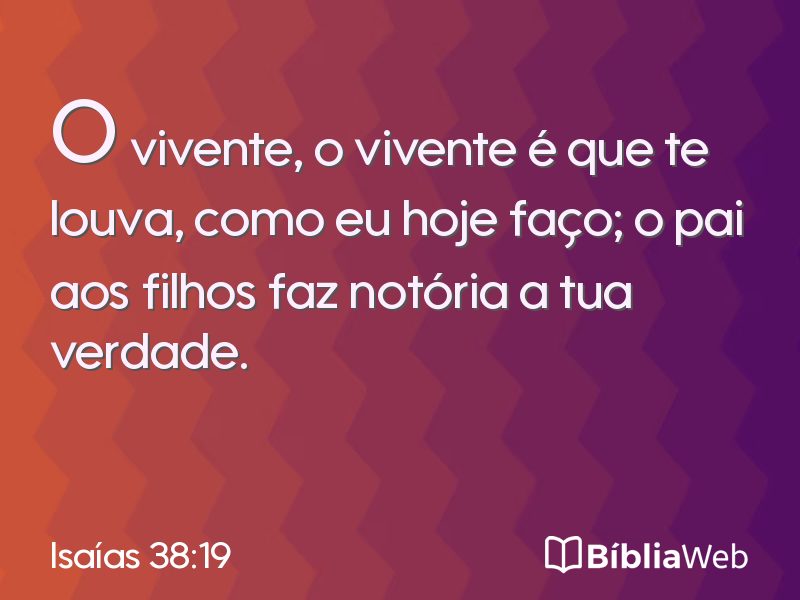 Isaías 38:19 em imagem para compartilhar