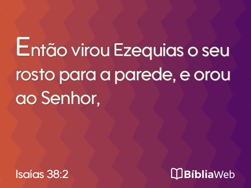 Isaías 38:2 em imagem para compartilhar