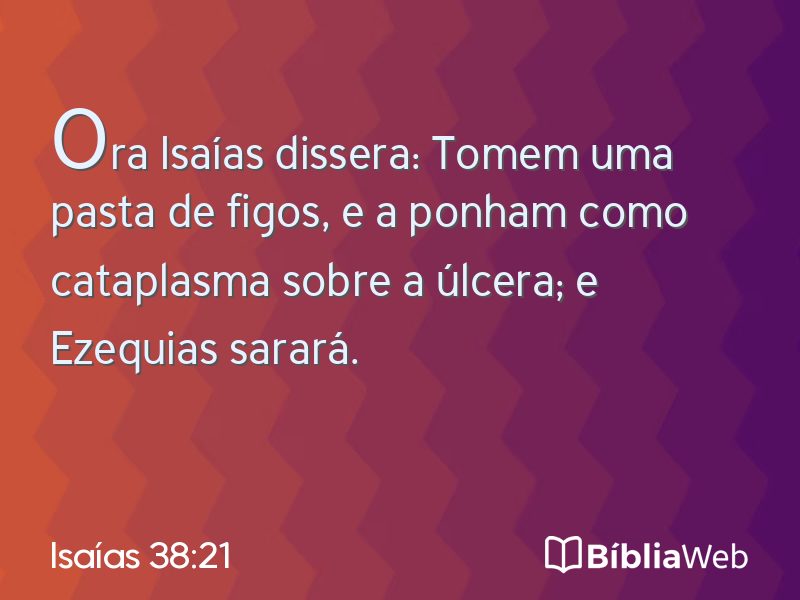 Isaías 38:21 em imagem para compartilhar