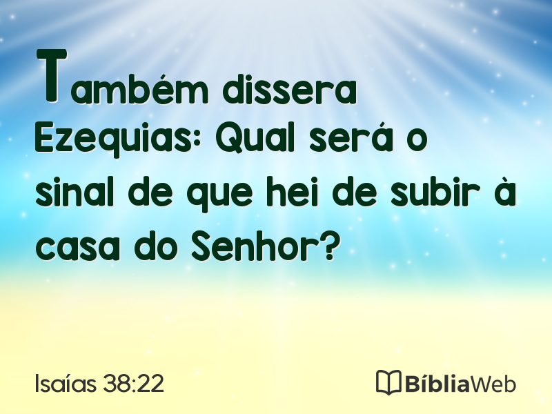 Isaías 38:22 em imagem para compartilhar