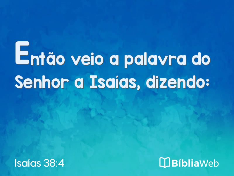 Isaías 38:4 em imagem para compartilhar