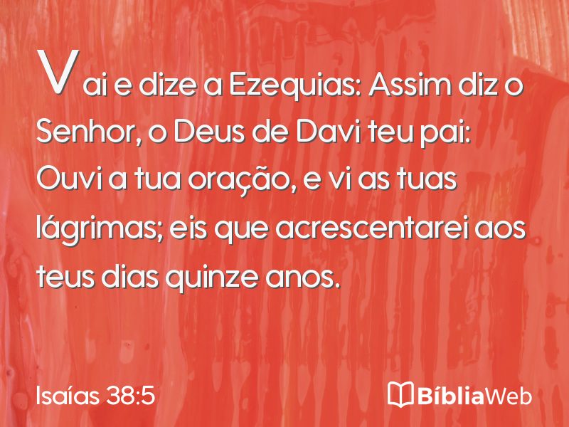 Isaías 38:5 em imagem para compartilhar