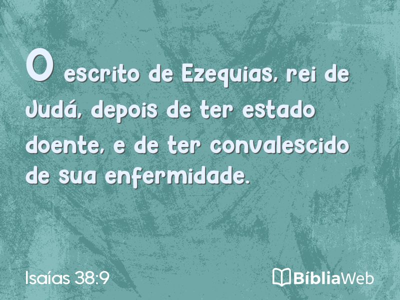 Isaías 38:9 em imagem para compartilhar