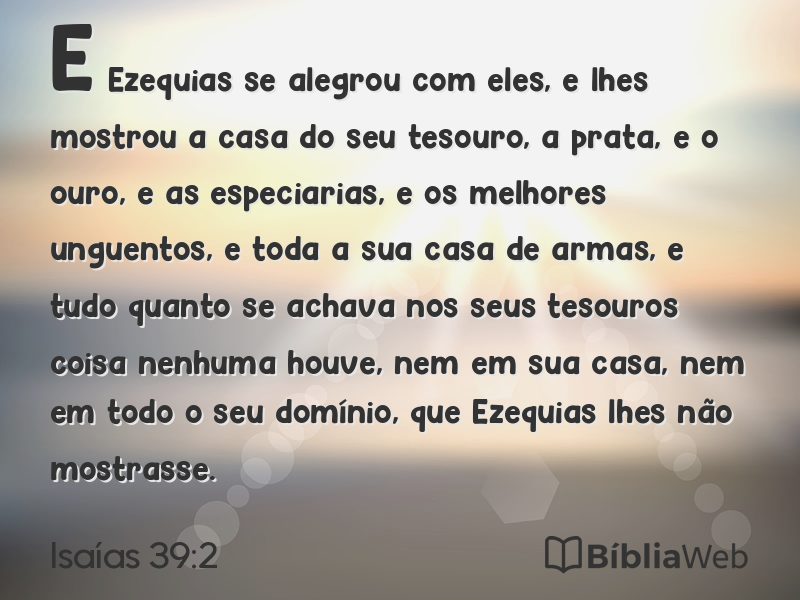 Isaías 39:2 em imagem para compartilhar