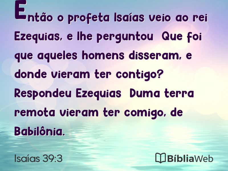 Isaías 39:3 em imagem para compartilhar