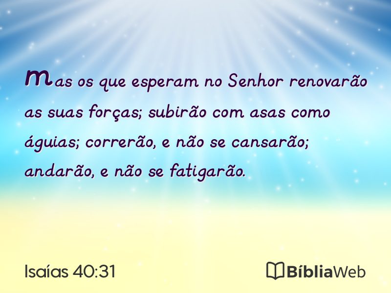Isaías 40:31 em imagem para compartilhar
