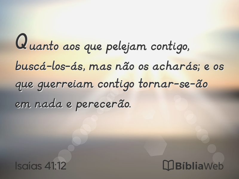Isaías 41:12 em imagem para compartilhar