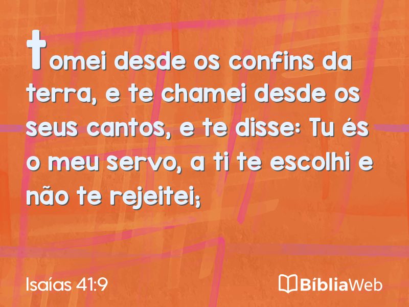 Isaías 41:9 em imagem para compartilhar