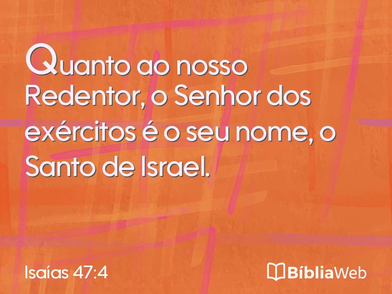 Isaías 47:4 em imagem para compartilhar